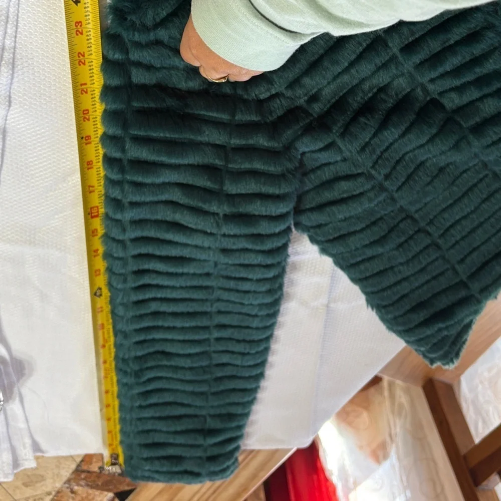 Marciano Teal Textured Teddy Jacket